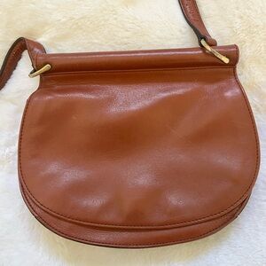 Vera Bradley Tan Leather Crossbody Bag